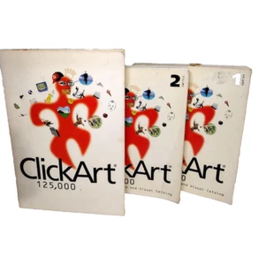 Click Art 125.000 software y guías de usuario 1 y 2 T/maker Windows RETRO DE COLECCIÓN - Imagen 1 de 10