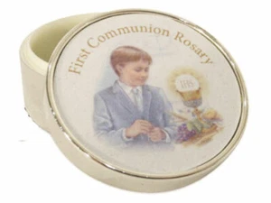 First Communion Box Silver plated - Boy - Imagen 1 de 4