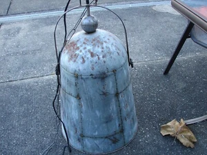 Vintage Machine Age Arts & Crafts Industrial Ceiling Light OOAK!! Large Size! - Picture 1 of 24