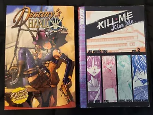 Juego de 2 libros de bolsillo manga - Destiny's Hand #1 y Kill Me Kiss Me #2 - usados - Imagen 1 de 1