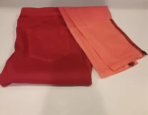 Pantalones Jessica Simpson Kiss Me talla 27 rosa ombre cremallera tobillo - Imagen 1 de 6
