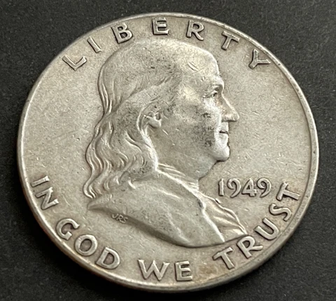 1949 P BEN FRANKLIN HALF DOLLAR As Pictured ** Cover