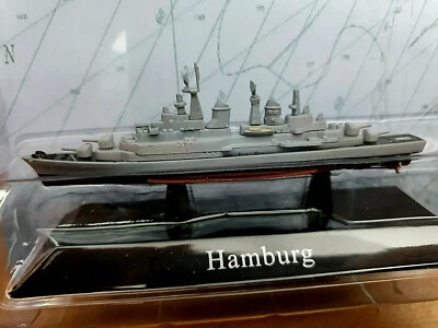 Hamburg Cacciatorpediniere Tedesco 1960 - Scala 1:1250 Die Cast - DeAgostini - Immagine 1 di 3