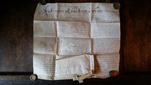 1651 CROMWELL COMMONWEALTH 17TH C ANTIQUE VELLUM MANUSCRIPT WILL DIXON YORKSHIRE - Picture 1 of 9