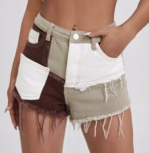 ripped jeans shorts women - Picture 1 of 1