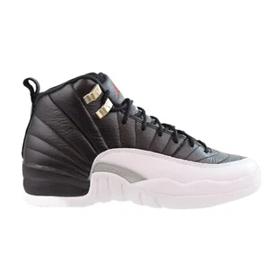 Jordan 12 Retro (GS) "Playoff" Big Kids' Shoes Black-Varsity Red-White - Picture 1 of 6