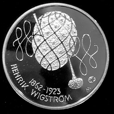 Finlandia 10 € plata prueba 2012 Henrik Wigström KM#179 925Ag 17 g 0,51 oz ASW Foto 1 de 4