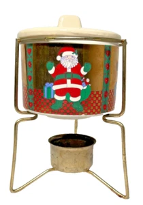 Soporte de luz de té Holiday Santa - usado/usado - Imagen 1 de 5