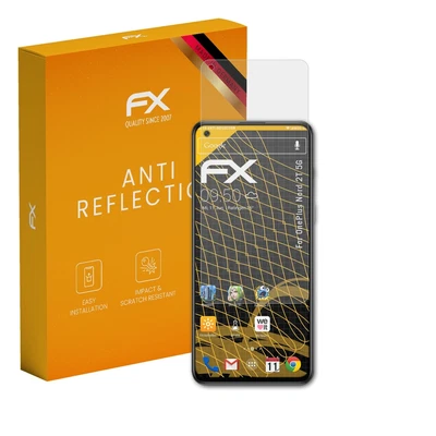 atFoliX 3x Screen Protection Film for OnePlus Nord 2T 5G matt&shockproof - Image 1 of 4