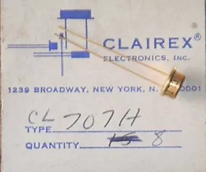 Clairex CL707H Photoconductive Cell Hermetically Sealed TO-5 Type 7H CdS 300V - Picture 1 of 5