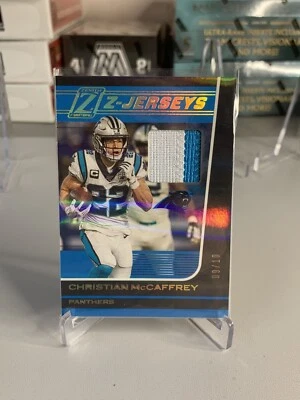 Christian McCaffrey 2020 Zenith Z-Jerseys No.ZJ4 #9/10 Dual Colored Relic  - Image 1 of 4