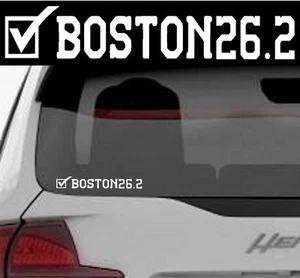 2020 OR any year Boston Marathon Finisher 26.2 Luggage,SuitCase,Car Window Decal - Picture 1 of 3