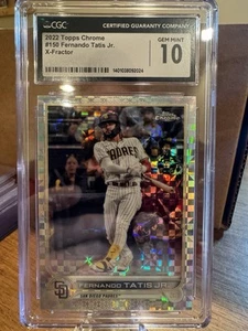 2022 Topps Chrome #150 Fernando Tatis Jr. X-Factor CGC-10 - Picture 1 of 2