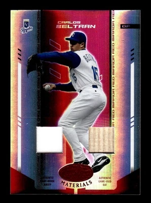 Combo de espejo rojo #/250 2004 Leaf Certified Materials #36 Carlos Beltrán Foto 1 de 2