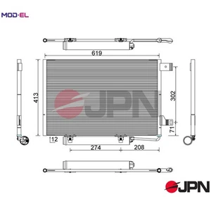 CONDENSER AIR CONDITIONING 60C9107-JPN FOR MERCEDES-BENZ B-CLASS/Sports/Tourer - Picture 1 of 10