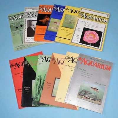 The AQUARIUM magazine collectable complete set 1954 Good Condition Foto 1 de 2