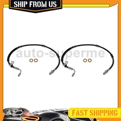 Manguera de freno delantera izquierda 2x para International Harvester 2002-2009 4300LP 7,6 L Foto 1 de 4