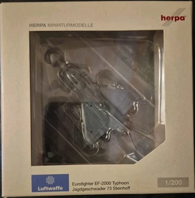 Herpa modelos en miniatura Luftwaffe Eurofighter EF-2000 Typhoon escuadrón de caza 73 Foto 1 de 4