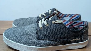 Toms Paseos Movember Moustache Herringbone Shoes 770815 Gray Mens Size 9 - Picture 1 of 6
