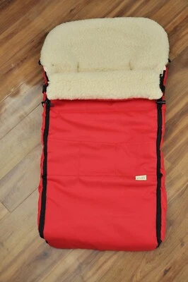 Woolala RED Foot Muff Merino Wool Fleece End of Year Sale Universal Fit NEW