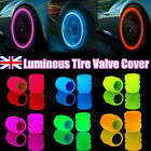 16* Tire Valve Caps Luminous Car Vehicle Wheel Prank Dust Cover Glow In The Dark