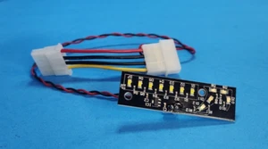 1U Rackmount Logo 12-LED Light Board 4-Pin Molex Passthru Power Connector Cable - Picture 1 of 1