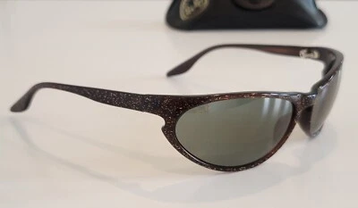 Ray-Ban USA B&L NOS Skyline Predator SPARKLE WRAP MIRRORED Vintage Sunglasses - Image 1 of 4