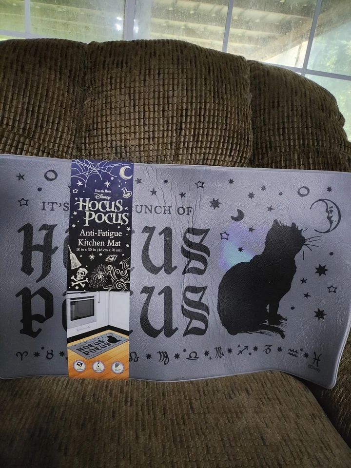 Кухонный коврик Disney Hocus Pocus против усталости 18x32 дюйма редкий дизайн для Хэллоуина - Изображение 1 из 4
