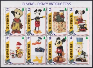 F-EX53149 GUYANA MNH 1997 MICKEY MOUSE DISNEY ANTIQUES TOYS COMICS. - Picture 1 of 1
