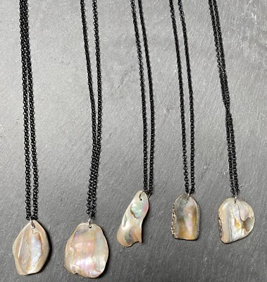 Collar colgante concha de abulón Foto 1 de 4