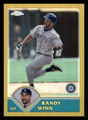 2003 Topps Chrome Gold Refractors #317 Randy Winn /449 - Image 1 of 2