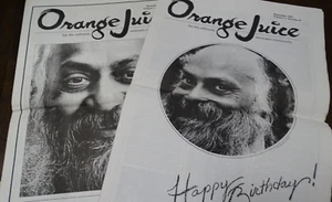 Bagwan Rajneesh Orange Juice Newsletter November December 1981 Lot of 2 - Picture 1 of 6
