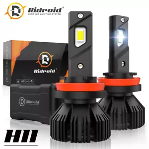 2X 240W 24000LM Canbus H11 LED Headlight Kit High Low Beam Bulb Conversion Kits - Picture 1 of 12