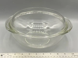 Vintage PYREX Clear Glass #024 Covered Casserole Dish Bowl With 684-C Lid ~ USA! - Picture 1 of 9