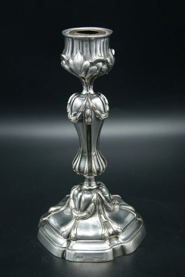 CANDELABRO CHRISTOFLE 19 CHAPADO EN PLATA BRONCE ESTILO LOUIS XV SELLO FRANCIA Foto 1 de 4