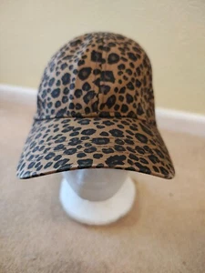 GALERIES LAFAYETTE Brown ANIMAL PRINT Adjustable BASEBALL CAP - Picture 1 of 4