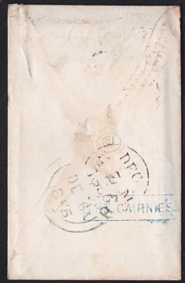 GB SCOTLAND 1855 THE CAIRNIES boxed Scots local namestamp on cover.........B4374 - Image 1 of 2