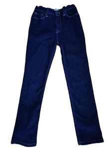 La Miniatura Contrast Stitched Slim Straight Leg Jeans Blue Indigo Size 8 Years - Picture 1 of 6