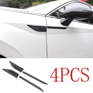 4x For Hyundai Sonata 20-23 Carbon Fiber Steel Front Side Door Fender Cover Trim - Picture 1 of 4