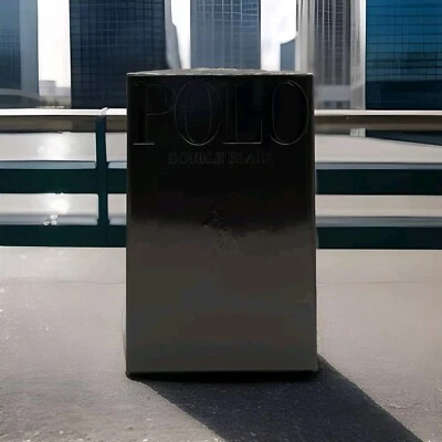 Ralph Lauren Polo Double Black 4.2oz Men Eau De Toilette Spray Brand New Sealed - Image 1 of 3