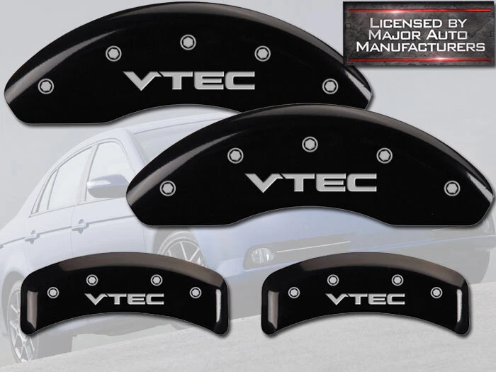 "Черные крышки тормозных суппортов ""VTEC"" MGP 1999-2003 Acura TL тип S основание передние задние" - Изображение 1 из 4