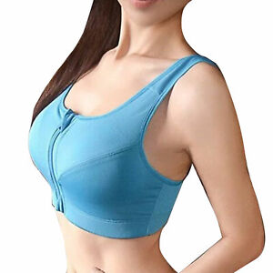 Womens Plus Size Sports Bra Form Bustier Top Breathable Underwear Yoga Gym Bra