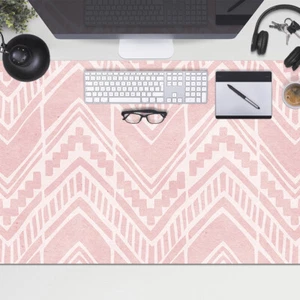 Computer Desk Top Mat Pad Protector for PC Mouse Keyboard 100x50 Aztec design - Photo 1/4