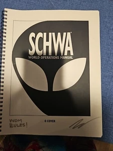 Schwa World Operations Manual Signed Original before printing - Picture 1 of 6