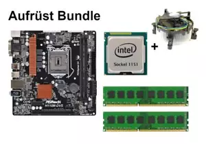 Paquete ASRock H110M-DVS R3.0 + CPU Intel Core i3 i5 i7 + 8 GB - 32 GB de RAM seleccionable - Imagen 1 de 15