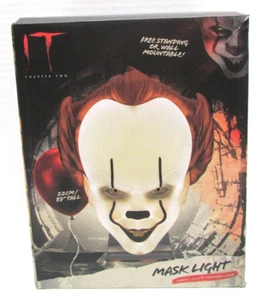 NUEVO Pennywise Máscara Luz IT Capítulo Dos Licencia Paladone Halloween Arte de Pared - Imagen 1 de 11