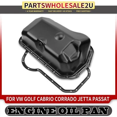 Cacerola de aceite del motor con junta para VW Jetta Golf Corrado Passat Rabbit Scirocco Cabrio Foto 1 de 4