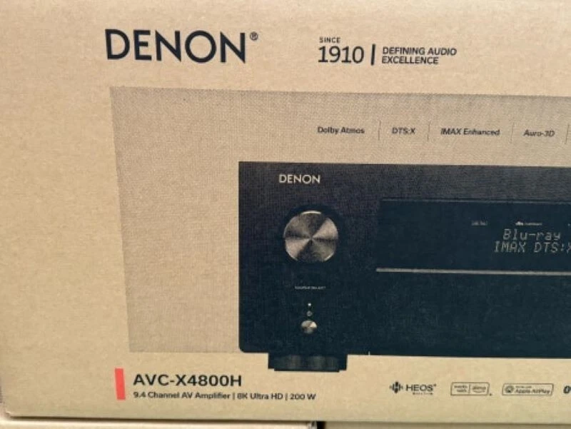 Denon AVC-X4800H 9.4ch 125W 8K AV Amplifier with 3D Audio HEOS® Built-in 220V - Image 1 of 4