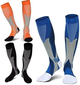 3 Paar Kompressions-Thrombose-Stütz-Strümpfe Damen und Herren Compression Soc... - Bild 1 von 8
