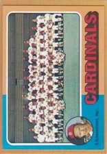 1975 TOPPS BASEBALL ST LOUIS CARDINALS TEAM #246 UNMARKED EXMT *A15170